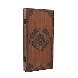 Simya Model Selçuklu Ceviz Kaplama Tavla