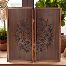 SİMYA MODEL PREMİUM BOHEM CEVİZ KAPLAMA TAVLA