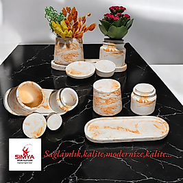 Simya Turuncu (Şans) Dekoratif Aksesuar Seti