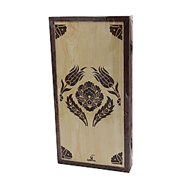 Simya Model Selçuklu Akça Ağaç Kaplama Tavla